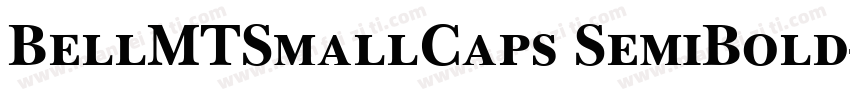 BellMTSmallCaps SemiBold字体转换